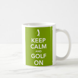 Gardez le calme et le golf sur la tasse