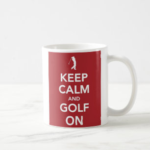 Gardez le calme et le golf sur la tasse