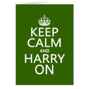 Gardez le calme et le Harry sur (toute couleur)