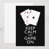 GARDEZ LE CALME ET LE JEU SUR - Jeux de cartes (Devant / Derrière)