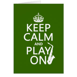 Gardez le calme et le jeu sur (saxophone) (toute