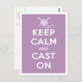 Gardez Le Calme Et Le Pot Sur La Carte Postale (Devant / Derrière)