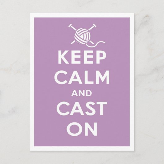 Gardez Le Calme Et Le Pot Sur La Carte Postale (Devant)