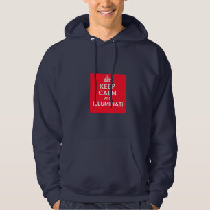 Gardez le calme et le sweatshirt bleu de sweat -