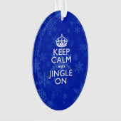 Gardez le calme et le tintement sur les flocons de (devant)