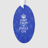 Gardez le calme et le tintement sur les flocons de (devant)