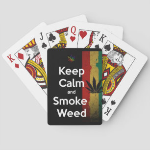 "Gardez le calme et les cartes de jeu de mauvaise