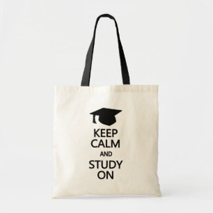 Gardez le calme et l'étude sur le sac - pour