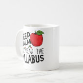 Gardez le calme et lisez la tasse de café de (Devant gauche)