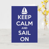 Gardez le calme et naviguez sur la carte de voeux (Fleur jaune)