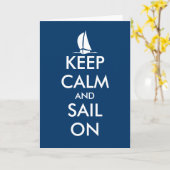 Gardez le calme et naviguez sur la carte de voeux (Fleur jaune)