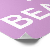 Gardez le calme et rester belle affiche (Coin)