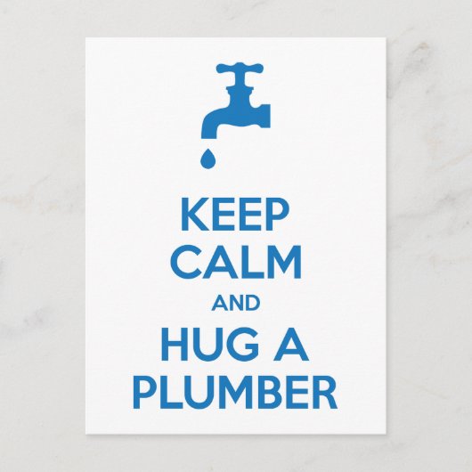 Gardez le calme et serrez une carte postale en plo (Devant)