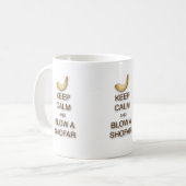 Gardez le calme et soufflez une tasse de Shofar (Devant gauche)