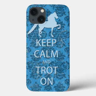Gardez le calme et trottez sur le coque ipad de