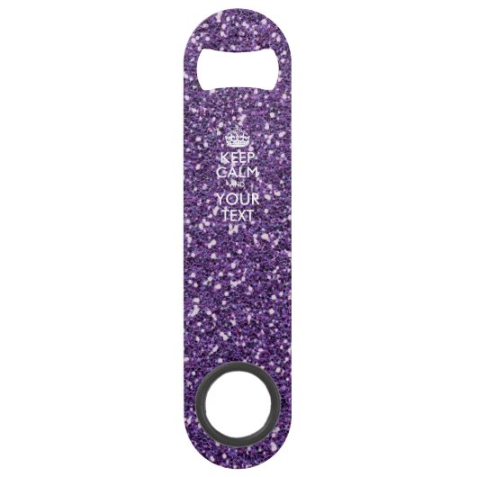 Gardez le calme et votre texte sur le pourpre (Devant)
