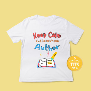 Gardez le calme Livre pour enfants Auteur T-shirt