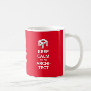 Gardez le calme que je suis un architecte, tasse