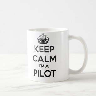 Gardez le calme que je suis une tasse blanche