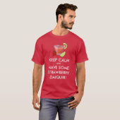 Gardez le calme - T-shirt fraise Daiquiri (Devant entier)