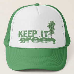 Gardez-le casquette vert de camionneur