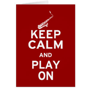 Gardez le saxophone calme