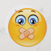 Gardez le secret ! Invitation Surprise Party (Devant / Derrière)