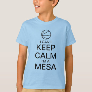 Gardez le T-shirt de boule de panier du calme |