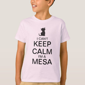 Gardez le T-shirt de Kitty de fille du calme |