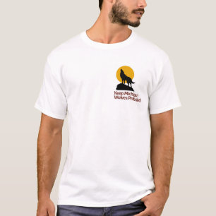 Gardez le T-shirt protégé par loups du Michigan
