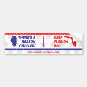 Gardez-les rouges - Bumper Sticker IL à FL
