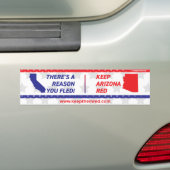 Gardez-les rouges - Sticker pare-chocs CA à AZ (En voiture)