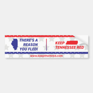Gardez-les rouges - Sticker pare-chocs IL à TN
