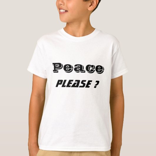 Gardez les t-shirts Peace (Devant)