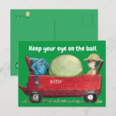 Gardez l'oeil sur le rappel à billes Carte postale (Devant / Derrière)