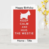 GARDEZ SON CALME & FAIS UN CALIN CARTE D'ANNIVERSA (Fleur jaune)