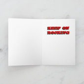 Gardez sur la carte d'anniversaire de basculage en (Intérieur)