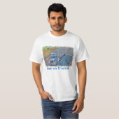 "Gardez sur le T-shirt de chauffeur de camion de (Devant entier)
