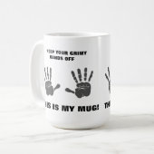 Gardez vos mains outre de la tasse - de grande (Devant gauche)