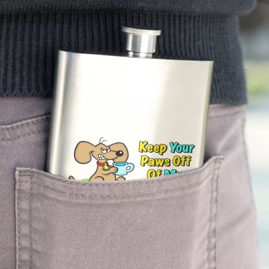 "Gardez vos pattes de ma boisson !" Flacon (En situation)