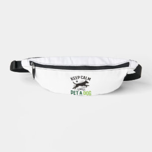 Gardez votre calme et caressez un chien Design de