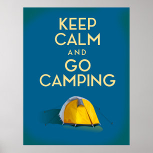 Gardez votre calme et partez camper impression vin