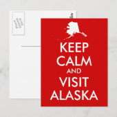 Gardez votre calme et visitez la carte postale de  (Devant / Derrière)