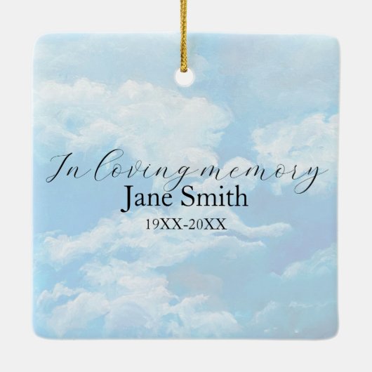 "Gardien céleste" Ornement commémoratif personnali (Dos)