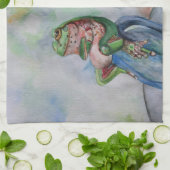 Gardien de graines de grenouille Dessin Serviette (Plié)