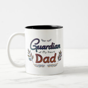 Gardien de mon cœur : Papa – Mug bicolore (33 cl)