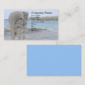 Gardiens de Tiki dans Kona, Hawaï - carte de (Devant / Derrière)