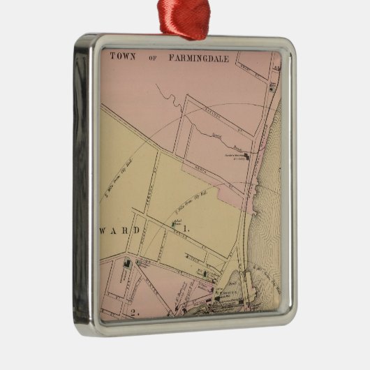 Gardiner, Kennebec County Metalen Ornament (Rechts)