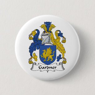 Gardner Family Crest Ronde Button 5,7 Cm