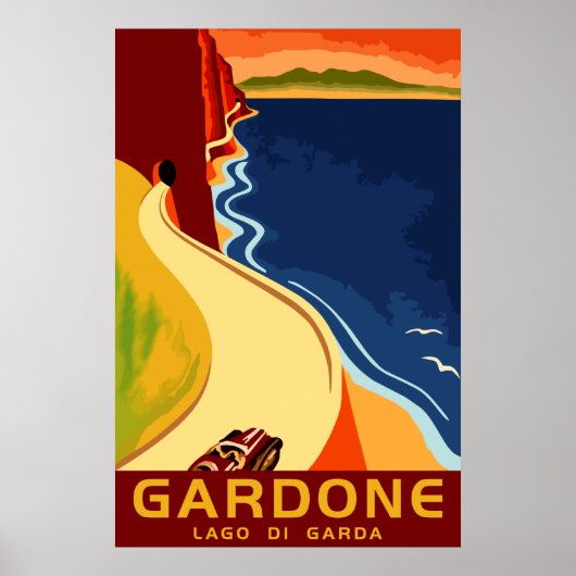 Gardone Lake Garda Poster (Voorkant)